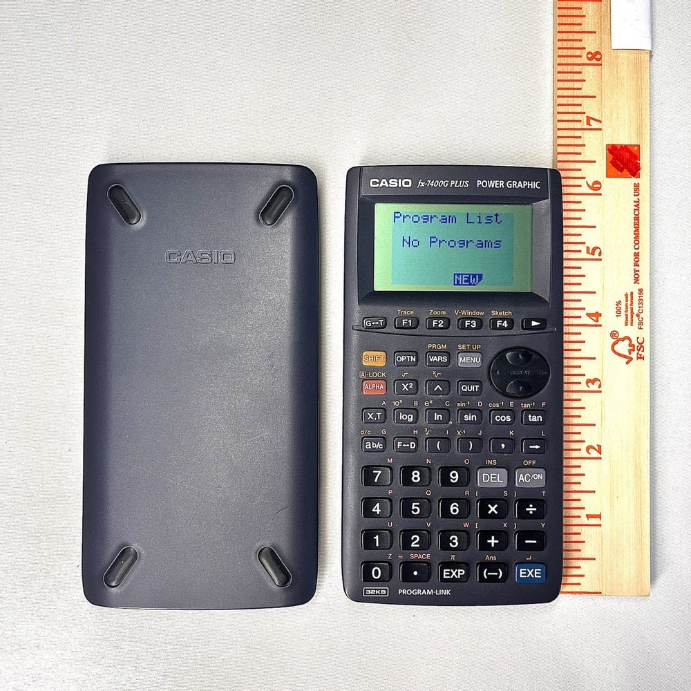 Casio Fx-7400 Plus Power Graphic Scientific Calculator With Cover Tested